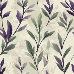 Fototapeta premium Patterns of fabrics, wallpaper, wrapping paper, mats and bed sheets. Continuous and repeatable. Illustration style. Beautifully designed floral and leaf patterns.