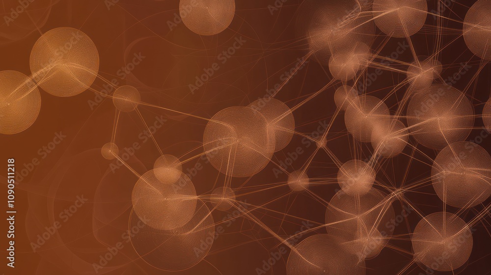 Poster abstract representation of interconnected nodes and lines, suggesting a network or system.