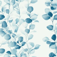 Fototapeta premium Patterns of fabrics, wallpaper, wrapping paper, mats and bed sheets. Continuous and repeatable. Illustration style. Beautifully designed floral and leaf patterns.