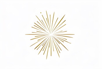 Obraz premium Modern Golden Firework Design on Black or White Background for Festive Minimalist Graphics
