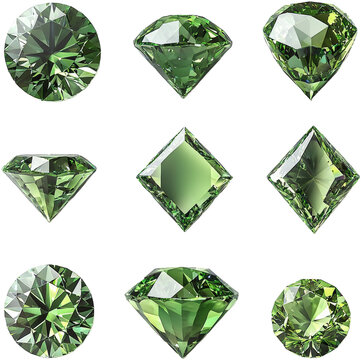 green diamond crystal gems 