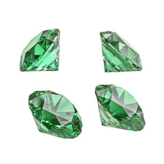 Fototapeta premium green diamond crystal gems 