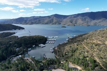 Aerial photo of Boat Harbour Lake Eildon Victoria Australia