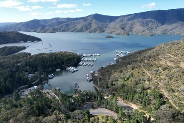 Aerial photo of Boat Harbour Lake Eildon Victoria Australia