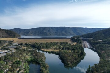 Aerial photo of Lake Eildon Victoria Australia