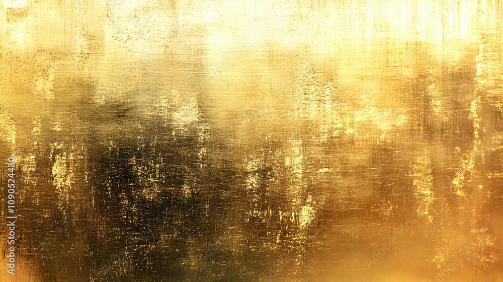 Poster golden abstract texture with scratches and grunge effects for backgrounds or design elements