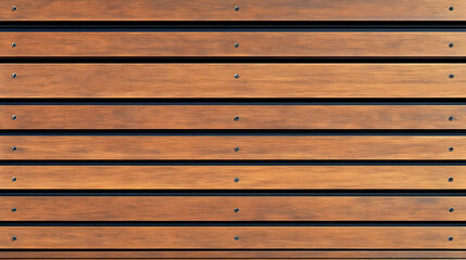 Obraz premium Horizontal Wooden Planks with Black Lines and Screws for an Abstract Background Pattern