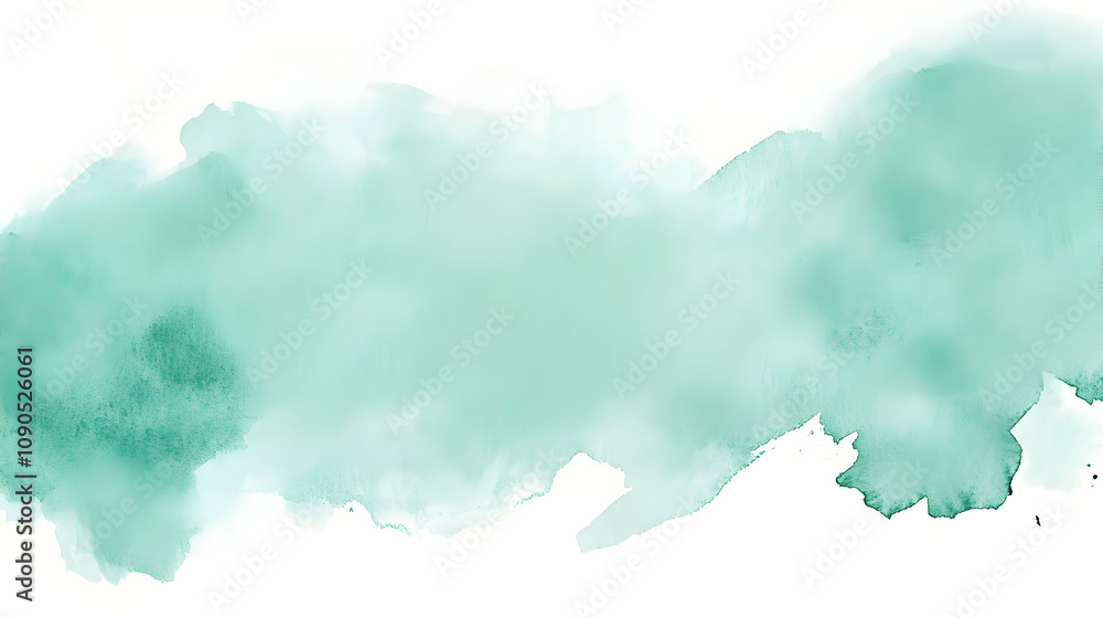 Poster abstract watercolor background with a light green gradient and soft edges, ideal for digital design 