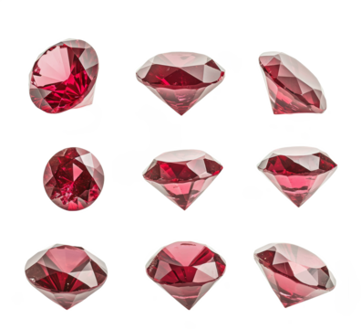 red diamond crystal gems