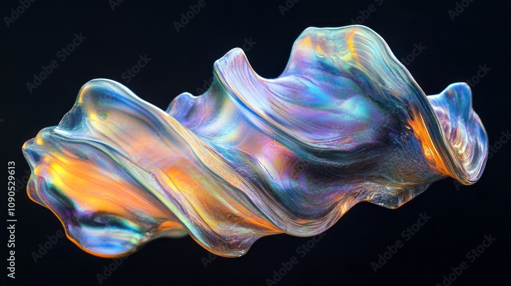 Aufkleber a piece of art that is made of a material that is not visible