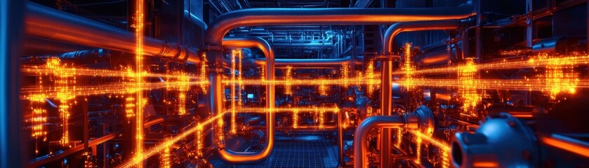 Obraz premium Artistic Efficient Circuits: Merging Innovation with Aesthetic Design in Modern Technology