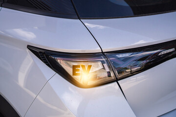EV Car station parking service maintenance technology car ev electric EV charging station for...