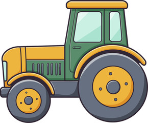 Fototapeta premium tractor isolated on white