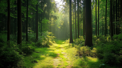 Obraz premium path in the forest