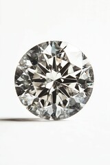 A large, clear, round diamond.