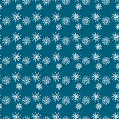 seamless pattern with snowflakes