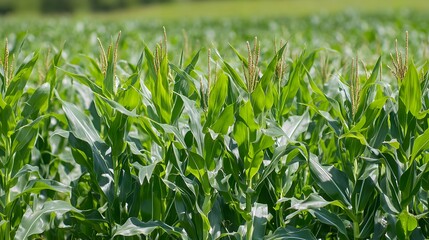 Fototapeta premium Vibrant corn fields