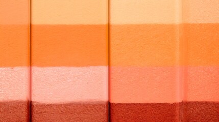 Fototapeta premium Orange and Red Color Swatches Gradient Display