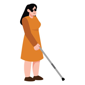 Disabled People Vector Illustration - 04