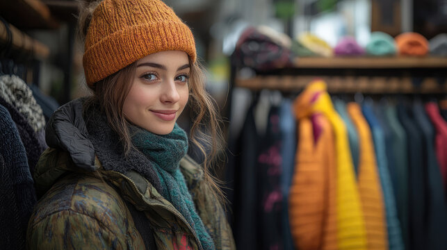 Young Woman in Coffee Shop