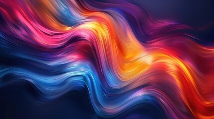 Obraz premium Abstract colorful swirling waves background.