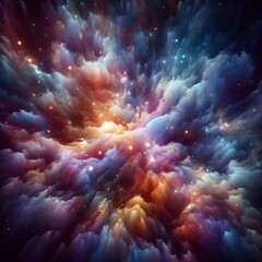 Nebula – Inspired by cosmic clouds with a luminescent color ch