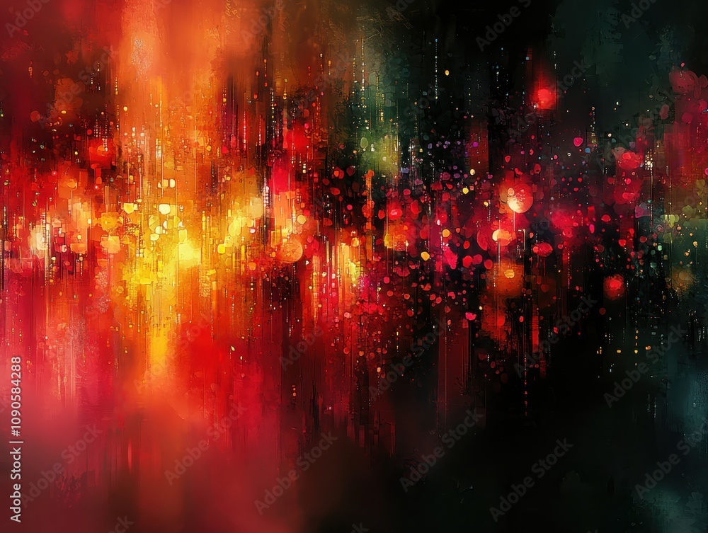 Poster exploring refracted light a digital art interpretation virtual studio digital artwork abstract envir