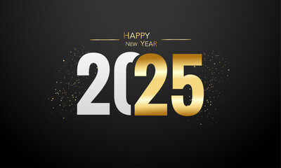 Happy New Year 2025 Greeting Card