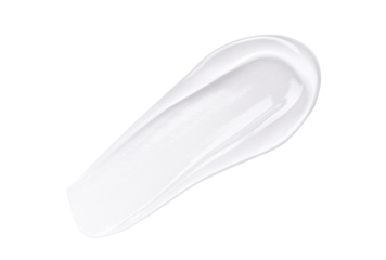 smear cream gel texture on transparent background