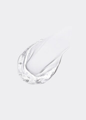 cosmetic smear cream gel texture on a light background