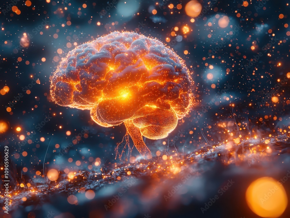 Poster exploring brain functionality digital visualization of neural connections in virtual environment sci