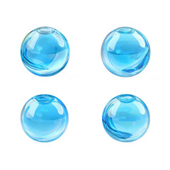 clear blue bubble 