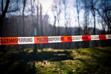 Polizeiabsperrung