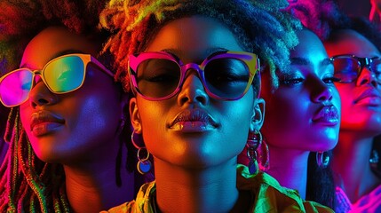 Fototapeta premium fashion style sunglasses and vibrant colors expressing individuality and confidence.