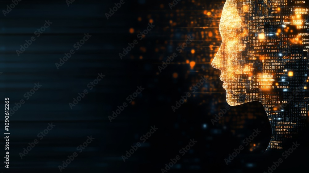Aufkleber binary code man, exploring the intersection of humanity and technology in the digital age