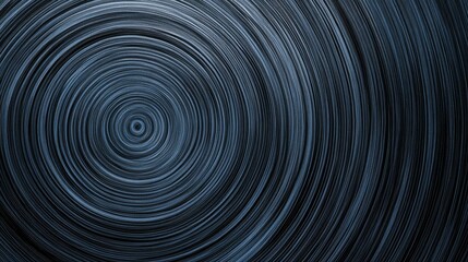 Obraz premium Mesmerizing circular pattern on a black background, modern and intricate abstract design