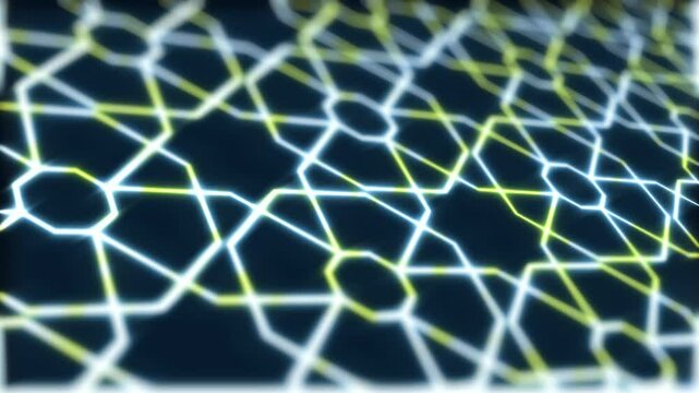 animated geometric hollo glowing grid background