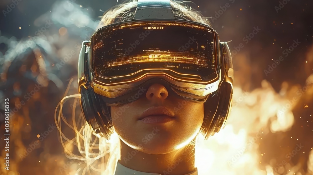 Aufkleber exploring the future of virtual reality a hopeful vision of digital innovation in a dynamic environm