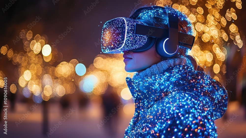 Poster exploring the future of virtual reality a hopeful journey through immersive technology in enchanted 