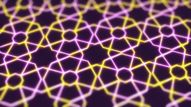 animated geometric hollo glowing grid background