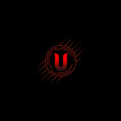 Letter U logo design vector. Creative Initial U logo concepts template