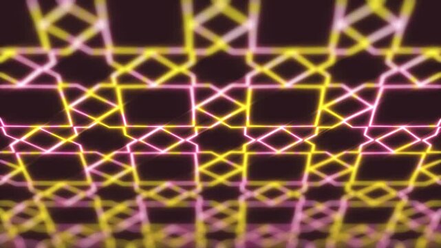 animated geometric hollo glowing grid background