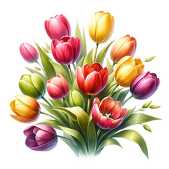 Fototapeta premium bouquet of tulips
