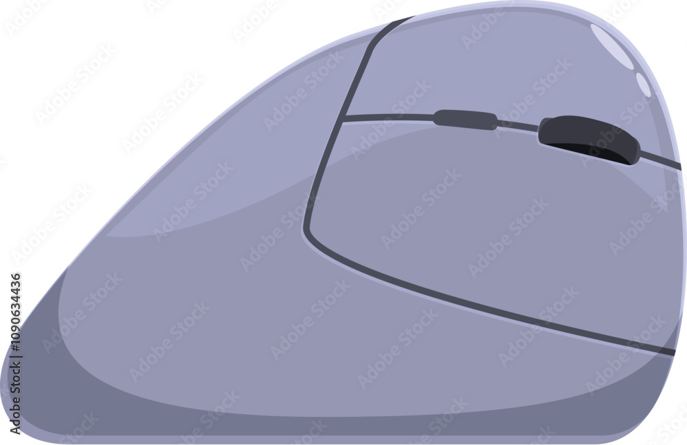 Poster ergonomic wireless mouse designed for comfortable and efficient computer interaction, promoting prod