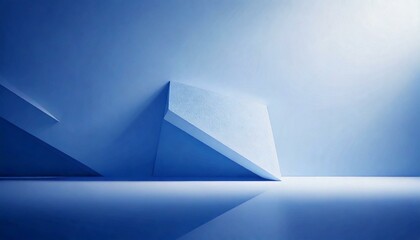 Fototapeta premium Abstract minimalist shape, light background design, 3d render