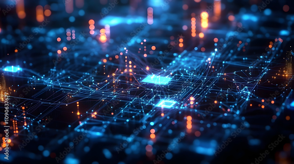 Poster digital technology global business network connection data analysis social media marketing digital s