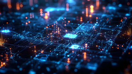 Obraz premium Digital technology global business network connection data analysis social media marketing digital software development teamwork and business strategy internet technology concept