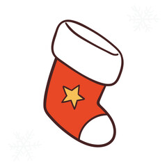 vector Christmas icons of color design