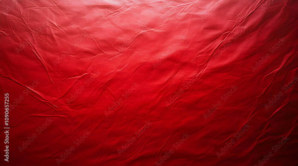 Poster abstract red gradient wrinkled fabric texture background, a versatile and textured background