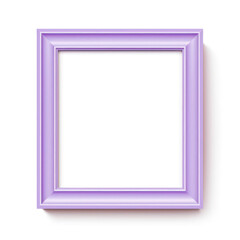 Elegant Purple Frame on White Background for Creating Custom Artwork Displays and Personal Designs, Perfect for Home Decor or Professional Presentations